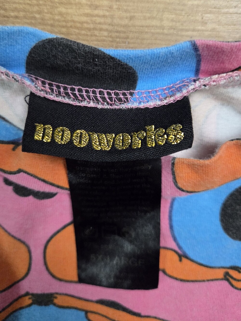 NOOWORKS Psychedelic Eyes Puff Sleeve Top - Picture 2 of 4